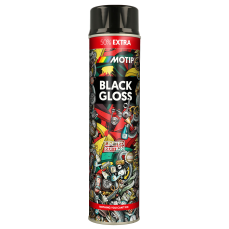 MOTIP black glossy acrylic paint 600ml