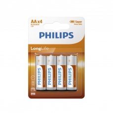 PHILIPS AA R6LL baterija Longlife (Blisterx4)