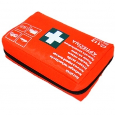 First aid car kit.