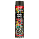 Краска акриловая черная матовая MOTIP 600мл