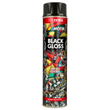 Краска акриловая глянцевая черная MOTIP 600мл