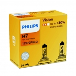 PHILIPS automobilio lemputė H7 12V 55W PX26D VISION + 30% 2.vnt.