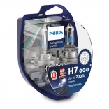 PHILIPS car bulb H7 12V 55W Racing Vision + 200%, 2 pcs. blister