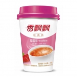 Xiang Piao Classic Milk Tea - Strawberry Flavour with Jelly 80g