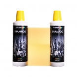MOTIP BLACK LINE šampūns mazgāšanai un spīdumam + švamme, 2x500ml
