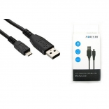 Forever mikro USB duomenų kabelis 1M / juodas
