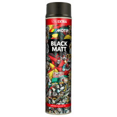 MOTIP black matt acrylic paint 600ml